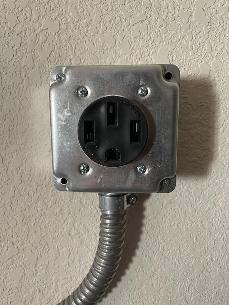 NEMA 14-50 outlet installed for Smart Home Electrical in West Pleasant View